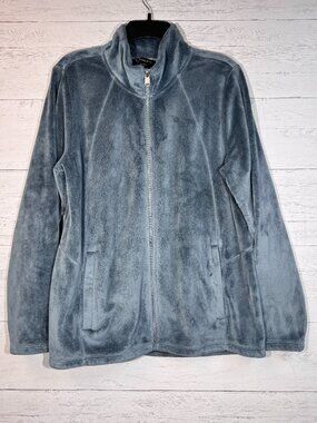 Athleta Recover Stretch Full Zip Jacket in Blue Star